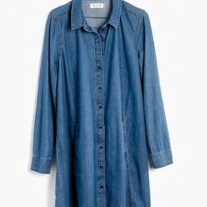 Madewell denim a-line shirtdress